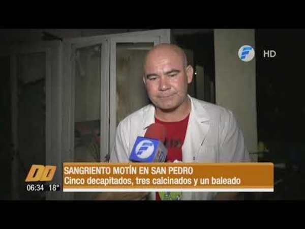Sangriento motín en San Pedro