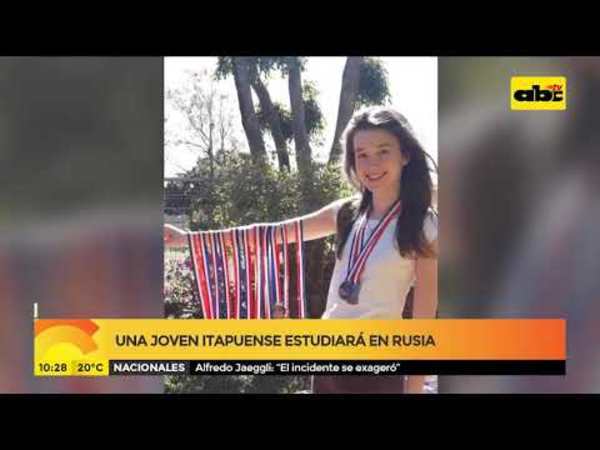 Joven Itapuense estudiará en Rusia - Tv - ABC Color