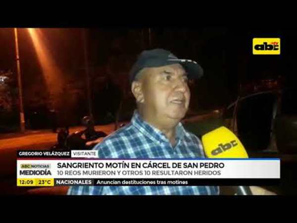 Sangriento motín en cárcel de San Pedro - Tv - ABC Color