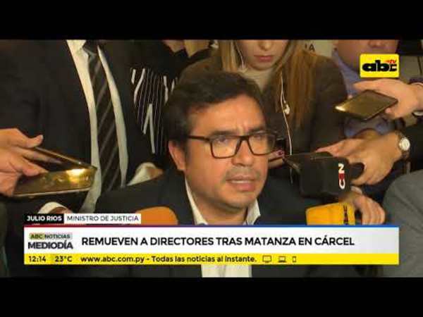 Remueven a directores tras matanza en cárcel - Tv - ABC Color