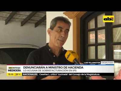 Denunciarán a ministro de hacienda - Tv - ABC Color