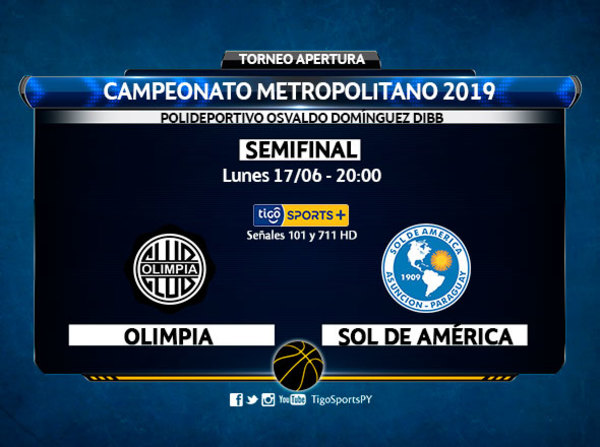 Olimpia y Sol de América abren las semis
