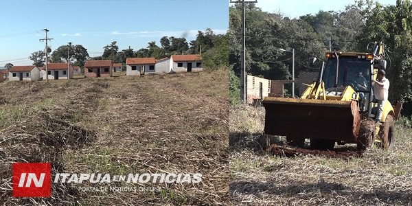 OBREROS REINICIARON HOY CONSTRUCCIÓN DE VIVIENDAS EN STO. DOMINGO.