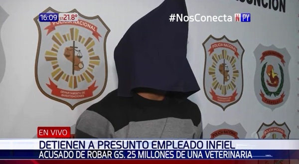 Empleado habría robado G. 25 millones de veterinaria | Noticias Paraguay