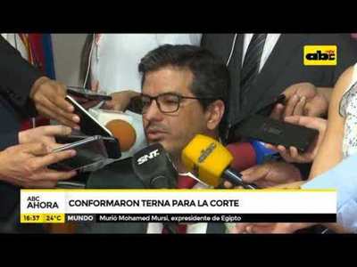 Conformaron terna para la corte - Tv - ABC Color