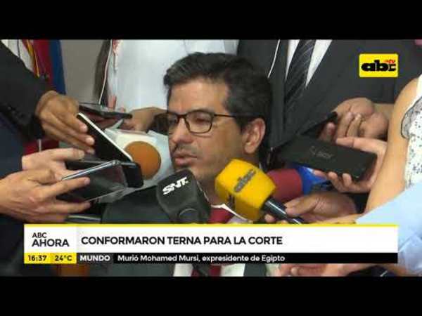 Conformaron terna para la corte - Tv - ABC Color