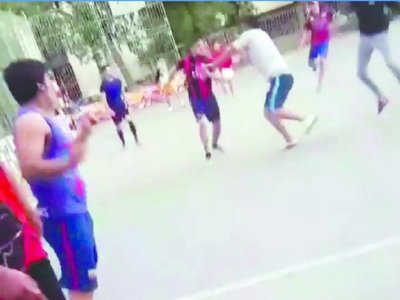 Cerristas se trenzaron a golpes en Madrid