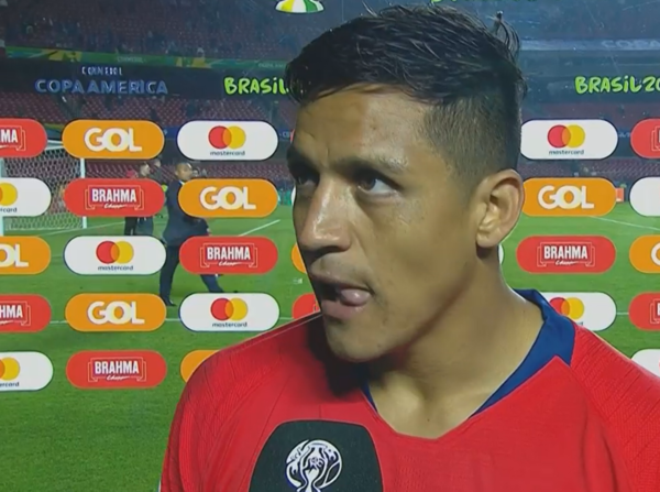 Alexis Sánchez afirma que ganaron un partido complicado