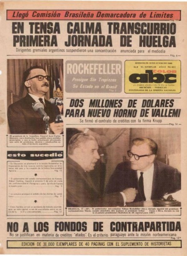 18 de junio de 1969 - Un Dia Como Hoy - ABC Color