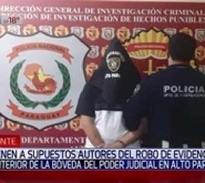 Tres detenidos por robo en bóveda del Poder Judicial de CDE - Paraguay.com