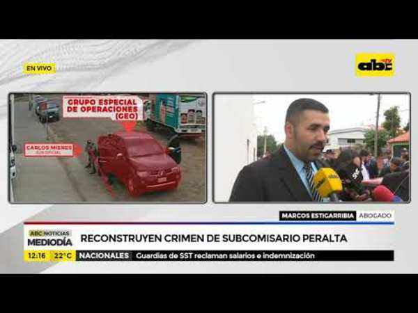 Reconstruyen crimen de subcomisario Peralta - Tv - ABC Color