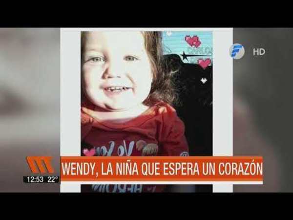 Wendy, la niña que espera un corazón