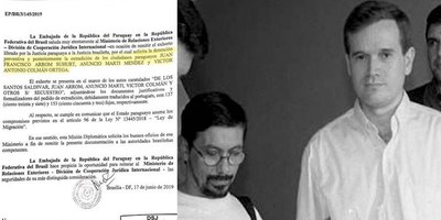 OFICIALIZAN PEDIDO DE EXTRADICIÓN DE ARROM, MARTÍ Y COLMÁN