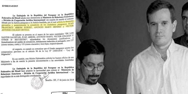 OFICIALIZAN PEDIDO DE EXTRADICIÓN DE ARROM, MARTÍ Y COLMÁN