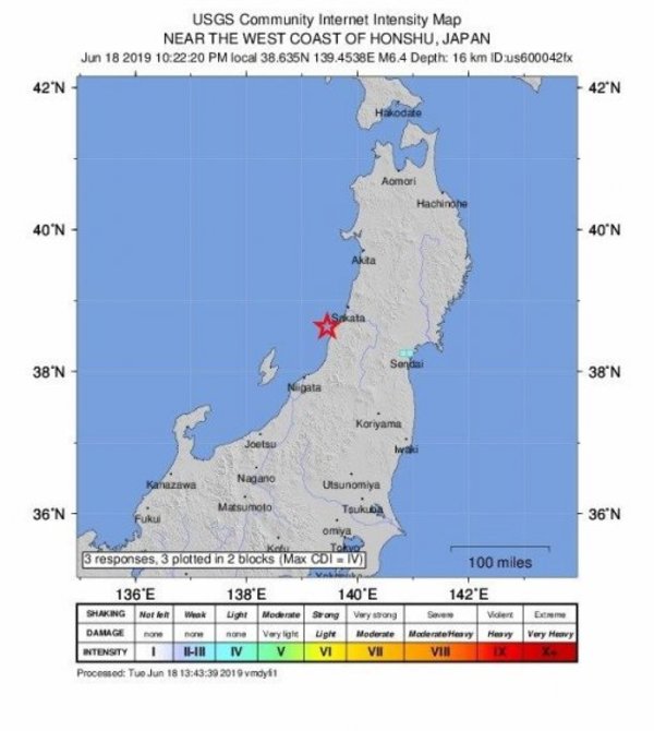 Terremoto de 6,8 grados castiga el norte de Japón - Internacionales - ABC Color