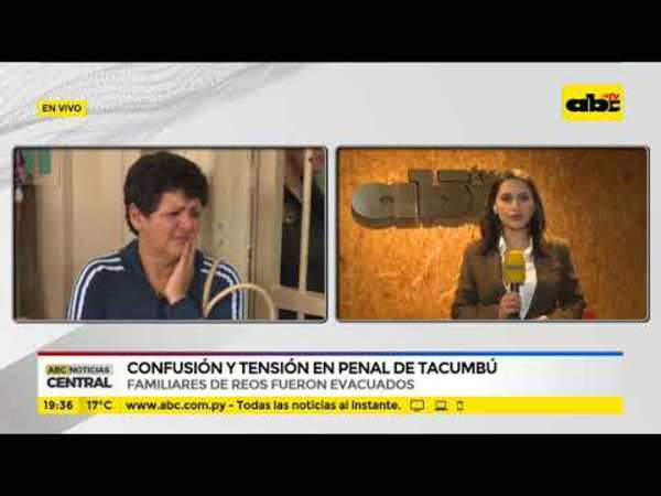Confusión y tensión en el penal de Tacumbú - Tv - ABC Color