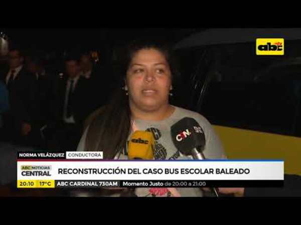 Reconstrucción del caso del bus escolar baleado - Tv - ABC Color