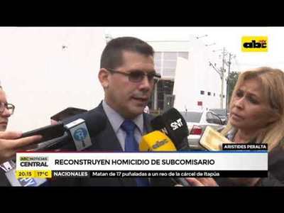 Reconstruyen homicidio de sub comisario - Tv - ABC Color