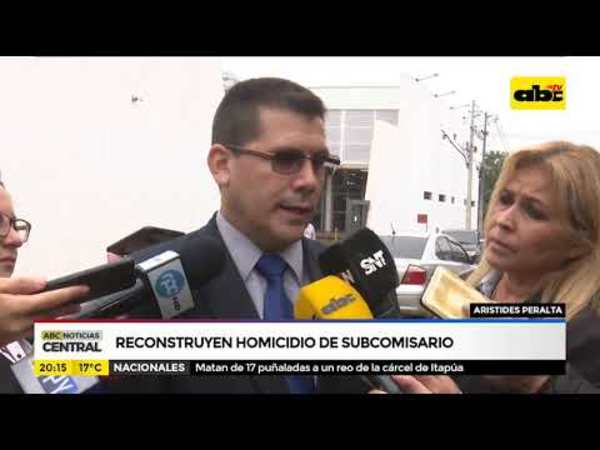 Reconstruyen homicidio de sub comisario - Tv - ABC Color