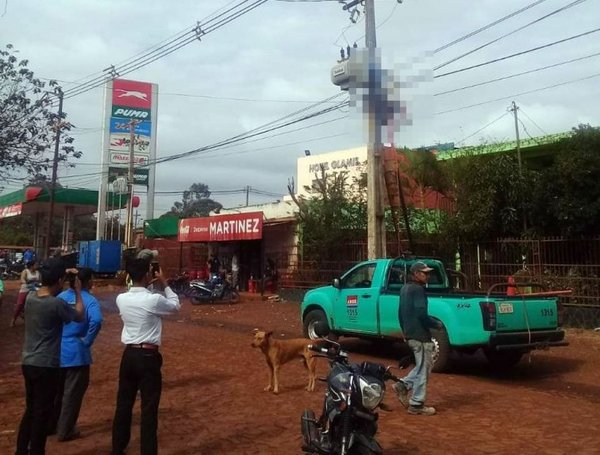 Técnico de la Ande sufre descarga eléctrica en el Este - Nacionales - ABC Color