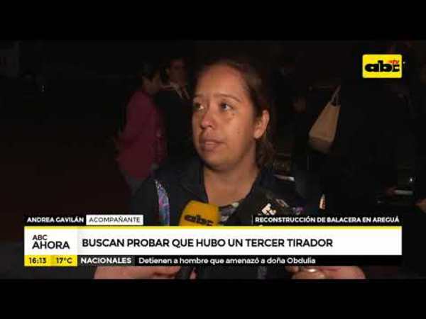 Balacera en Areguá: buscan demostrar que hubo un tercer tirador - Tv - ABC Color