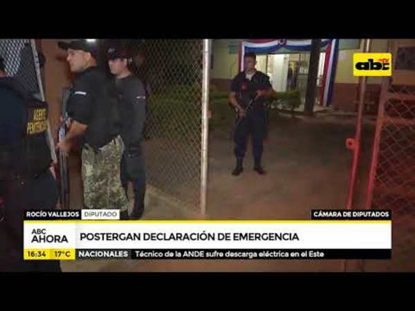 Postergan declaración de emergencia - Tv - ABC Color