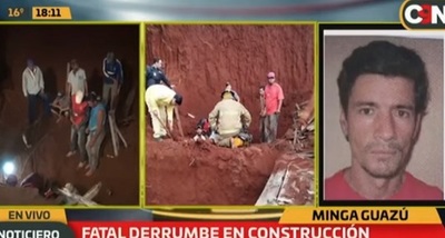 Trabajador muere tras derrumbe de una construcción