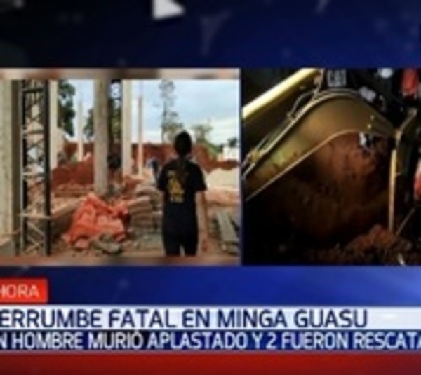 Hombre fallece aplastado tras derrumbe de obra en Minga Guazú - Paraguay.com