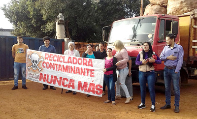 Vecinos en pie de guerra contra recicladora que opera irregularmente en Minga Guazú