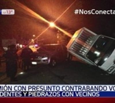 Disturbios tras operativo anticontrabando en Lambaré  - Paraguay.com