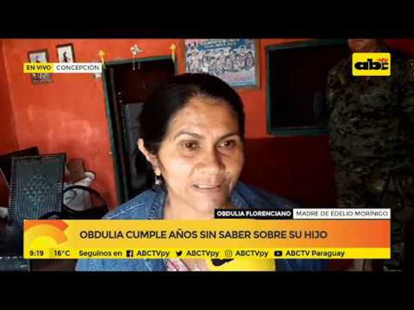 Obdulia cumple años sin saber sobre su hijo - Tv - ABC Color