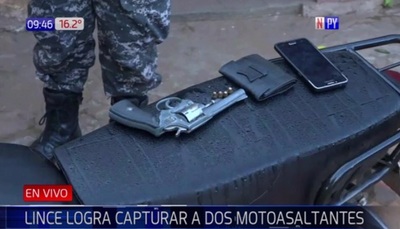 Linces capturan a dos supuestos motochorros | Noticias Paraguay