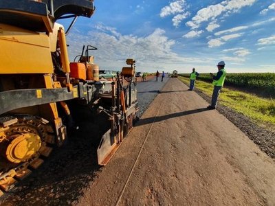 Comenzó asfalto en San Juan Nepomuceno - Nacionales - ABC Color