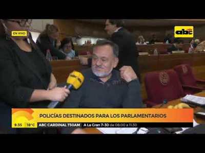 Sixto Pereira sobre policías destinados a legisladores - Tv - ABC Color