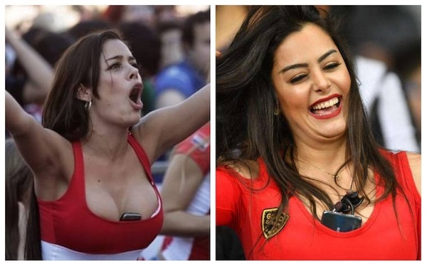 HOY / Larissa vuelve a llevar el celular a los pechos y "coquetea" con la Copa América