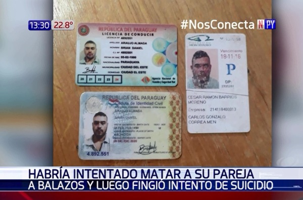 Detienen a hombre que intentó matar a su pareja y fingió suicidio | Noticias Paraguay