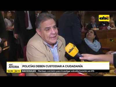Policías deben custodiar a ciudadanía - Tv - ABC Color