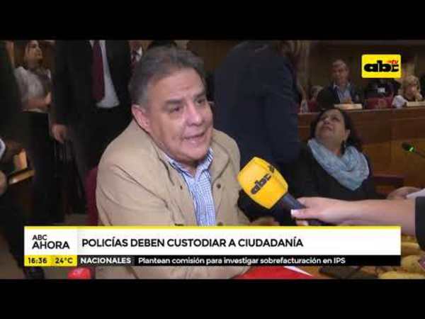Policías deben custodiar a ciudadanía - Tv - ABC Color