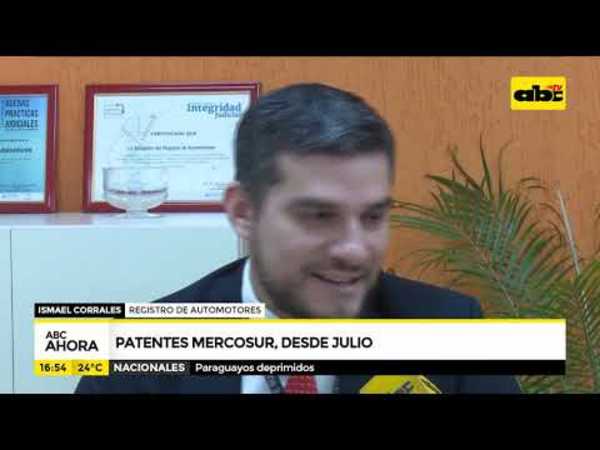 Chapas del Mercosur regirán desde julio - Tv - ABC Color