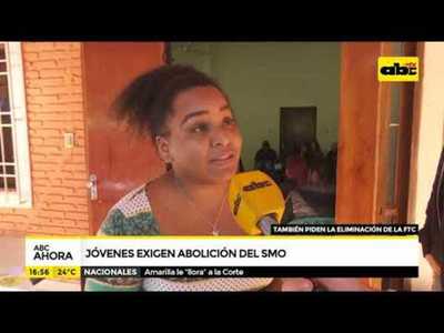 Jóvenes exigen abolición del SMO y eliminación de la FTC - Tv - ABC Color