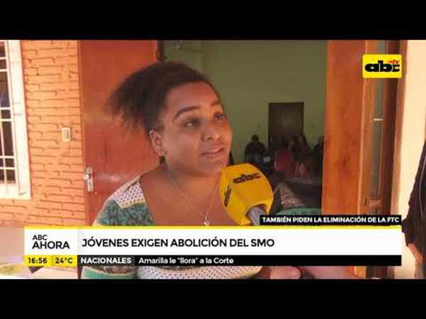 Jóvenes exigen abolición del SMO y eliminación de la FTC - Tv - ABC Color