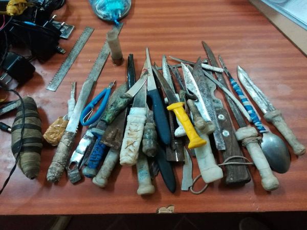 Pesquisan más de 100 armas blancas en la Penitenciaría de San Pedro