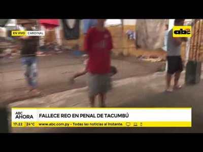 Fallece reo en penal de Tacumbú - Tv - ABC Color
