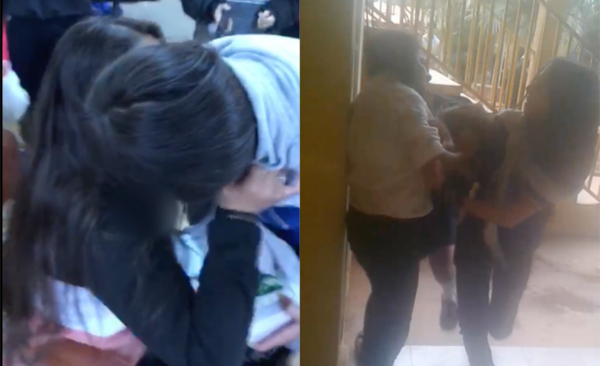 HOY / VIDEO| Dos alumnas a los besos, luego una de ellas se toma a golpes con una tercera