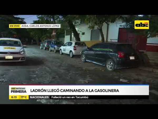 Atraparon a ladrón que robó gasolinera - Tv - ABC Color