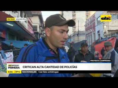 Critican alta cantidad de policías - Tv - ABC Color