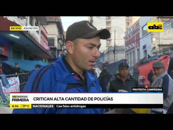 Critican alta cantidad de policías - Tv - ABC Color