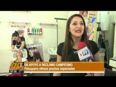 Un buen gesto. Peluquera ofrece precios especiales a campesinos