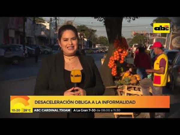 Desaceleración obliga a la informalidad - Tv - ABC Color