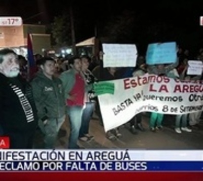 Movilización en protesta ante pésimo servicio de transporte  - Paraguay.com
